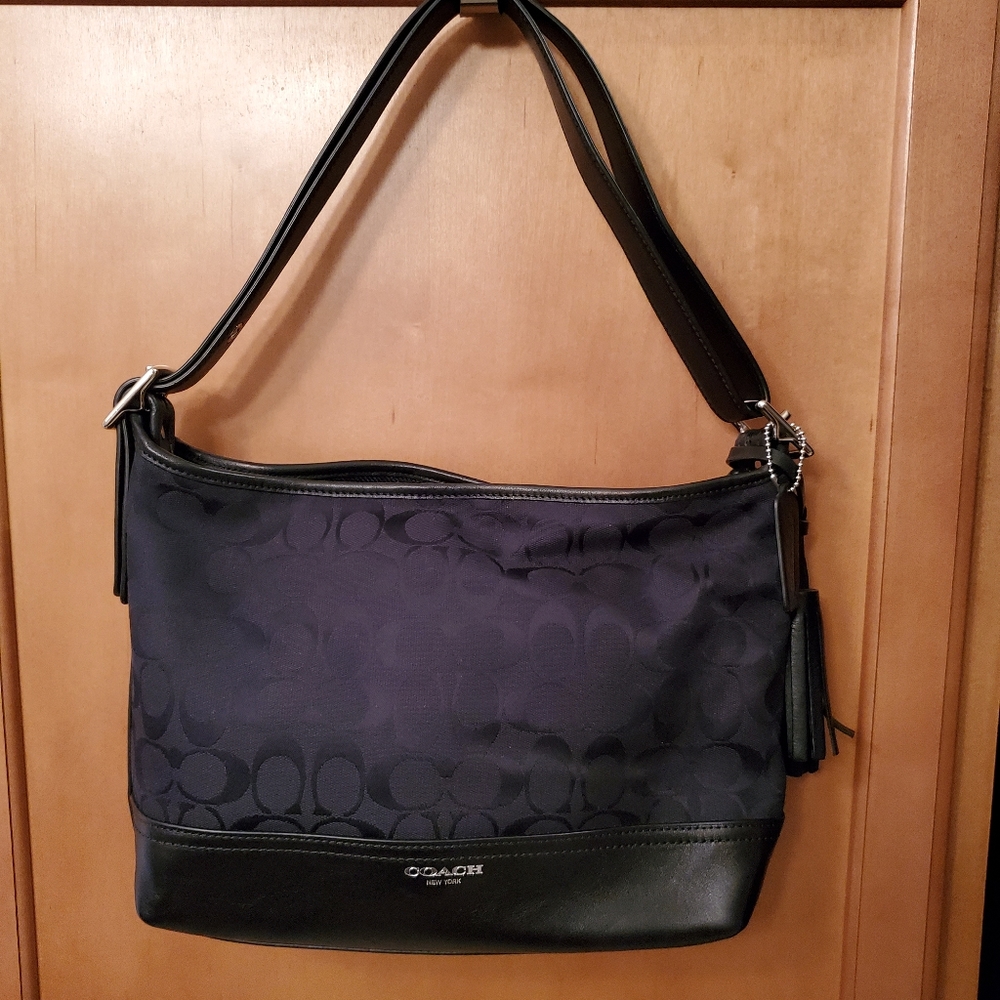 Coach Black Legacy Signature EW Duffle